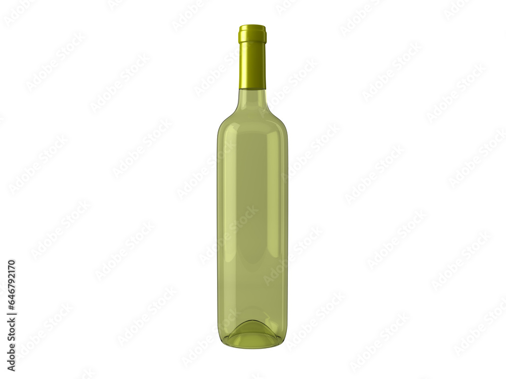 white wine bottle isolated white wine bottle isolated