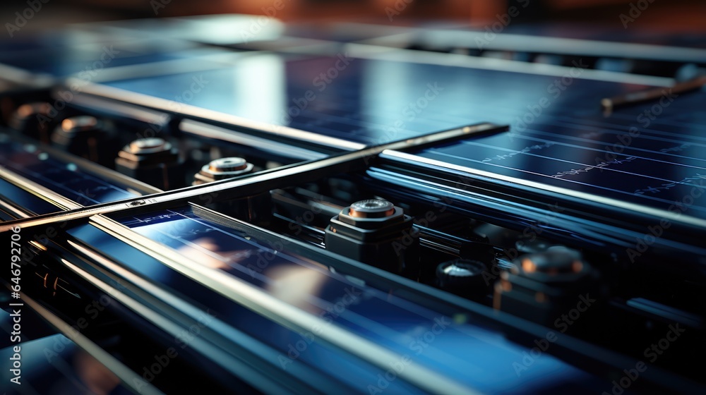 top view of solar Panel array
