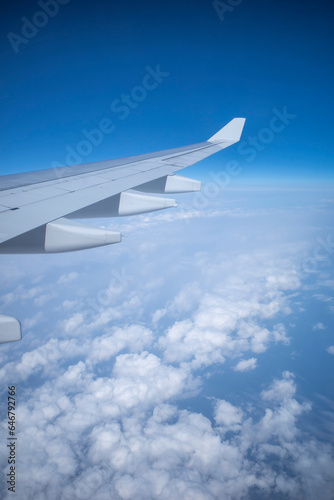 飛行機から見た薄雲