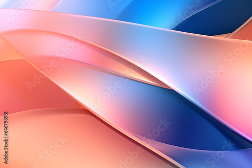 abstract 3d background wave lines peach shades gradient.
