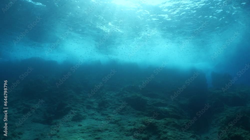 choppy water wavy sea underwater wave hit on rocks and makes foam on the surface of the sea ocean scenery backgrounds choppy water wavy sea underwater wave hit on rocks and makes foam on the surface of the sea ocean scenery backgrounds