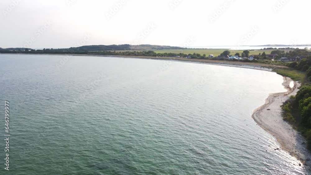 Aerial landscape of coast line of Baltic Sea in Mönchgut peninsula on the island of Rügen in Germany Aerial landscape of coast line of Baltic Sea in Mönchgut peninsula on the island of Rügen in Germany
