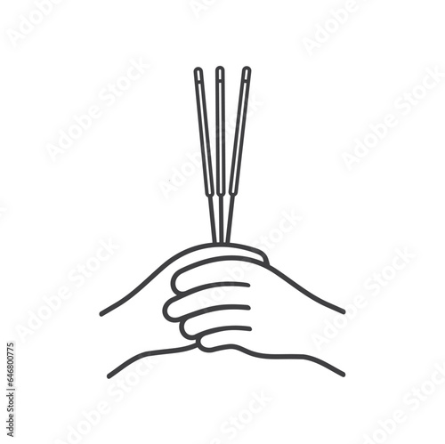 illustration of incense, Incense is used for religious ceremonies, aromatherapy, and meditation. 