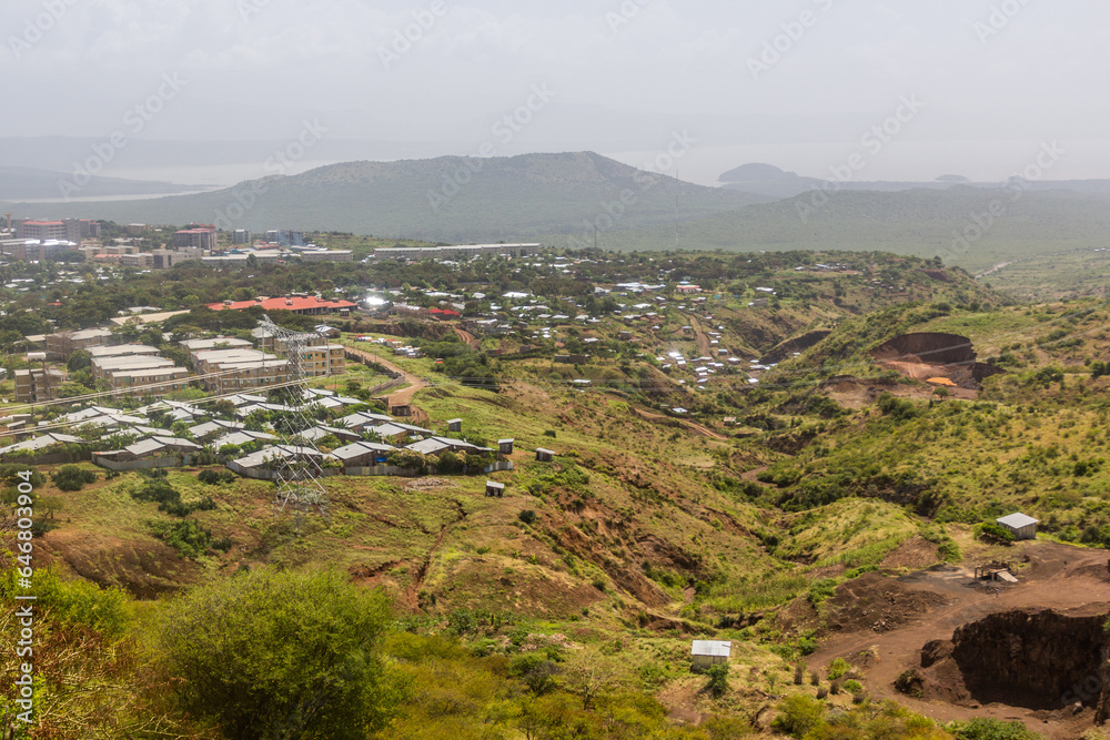 Aerial view of Arba Minch, Ethiopia