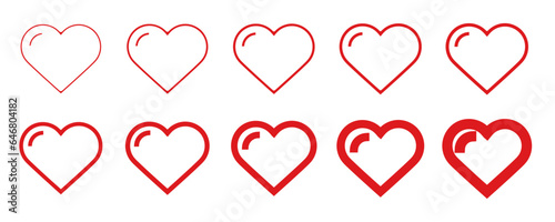 Coeurs saint Valentin 