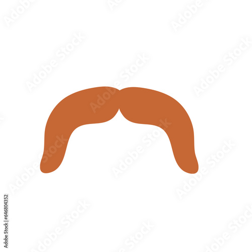  Mustache silhouettes cartoon. hipster and gentleman style elegance design, barbershop facial, male face accessory.