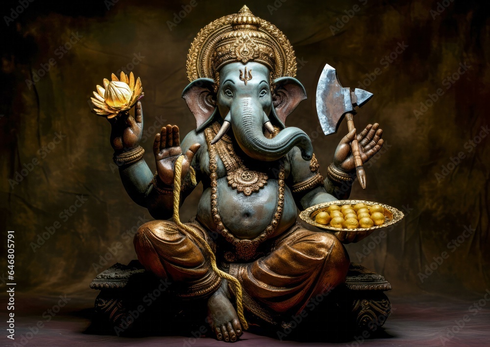 Fototapeta premium LADDU | Ganesha | Ganesh | Ganapati Vinayaka | Pillaiyar | Ganapatya | 8240 x 5828 px