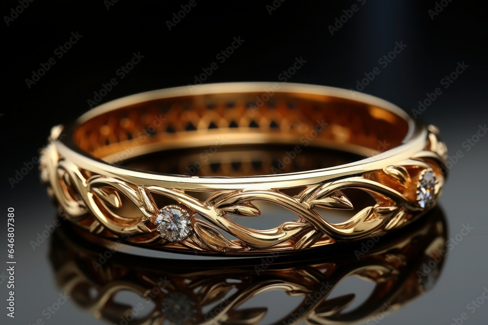 gold ring with diamonds gold ring with diamonds