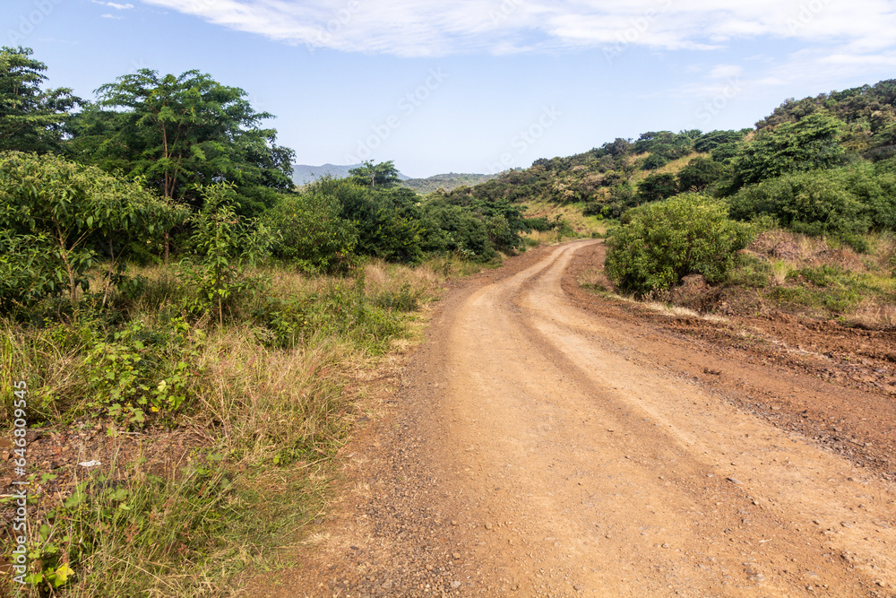 Road through Mago National Park, Ethiopia