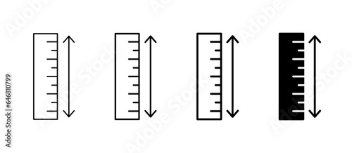 Valokuva Ruler measure icon