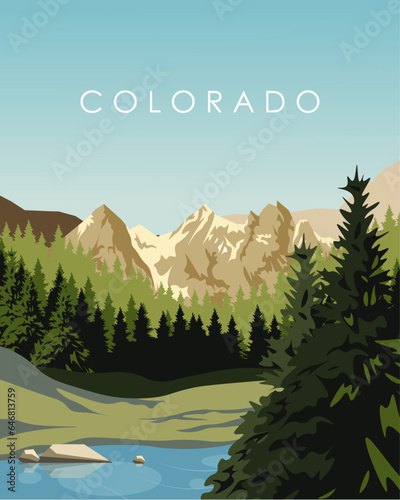 Colorado travel poster