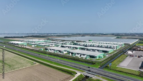 Middenmeer / The Netherlands - August 9th 2023: Microsoft Data Center Middenmeer, The Netherlands