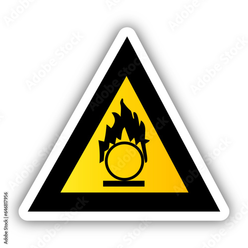 panneau danger inflammable