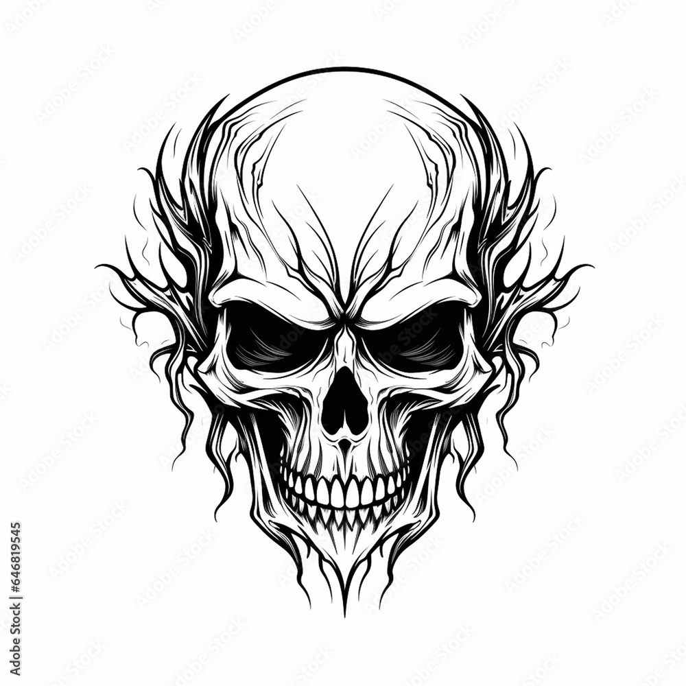 Skull for Logo Iconic Identity