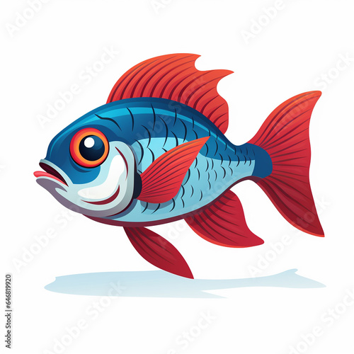 Oceanic Marvel Fish Illustration