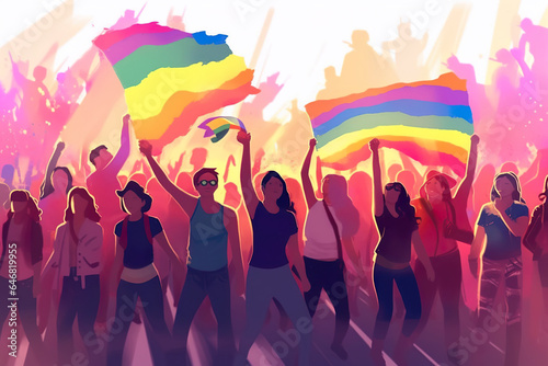 art illustration, pride day and the LGBT community