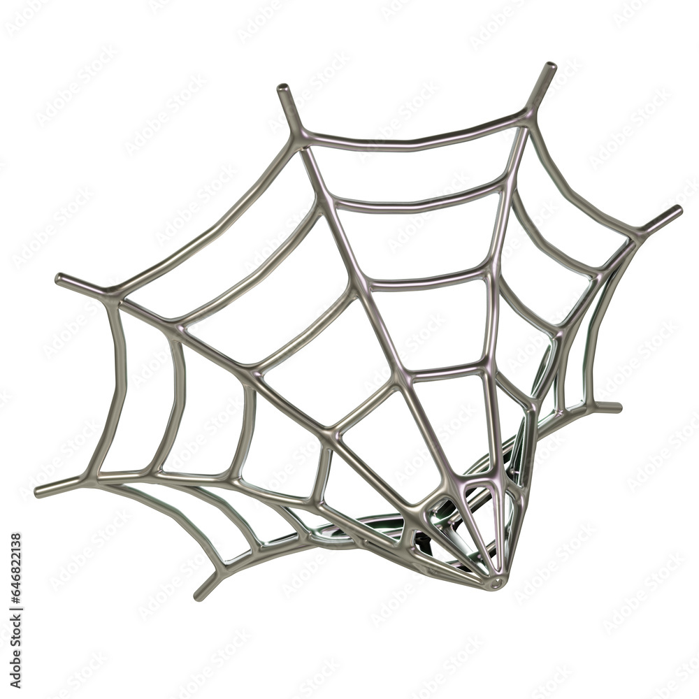 Corner Hanging Cobweb 3D Illustration Corner Hanging Cobweb 3D Illustration