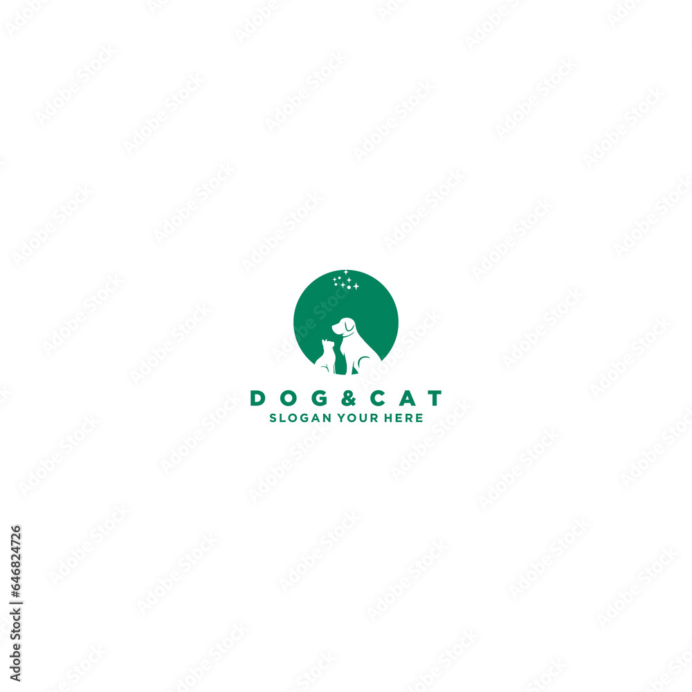 Dog cat logo Dog cat logo
