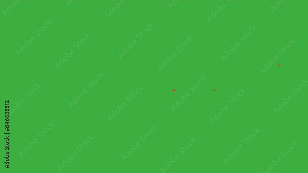 Animation loop fire element cartoon effect on green screen background Animation loop fire element cartoon effect on green screen background