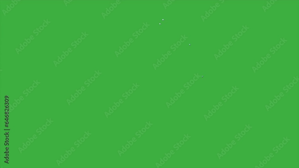 Animation loop liquid element cartoon effect on green screen background Animation loop liquid element cartoon effect on green screen background