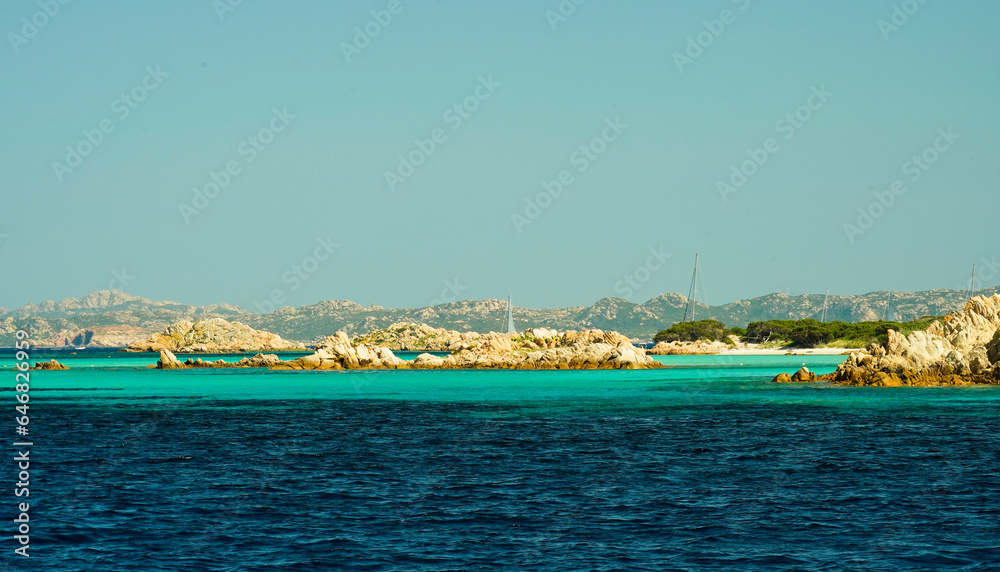 Isola di Budelli. Arcipelago Maddalena.  Provincia di Sassari, Sardegna. Italy.