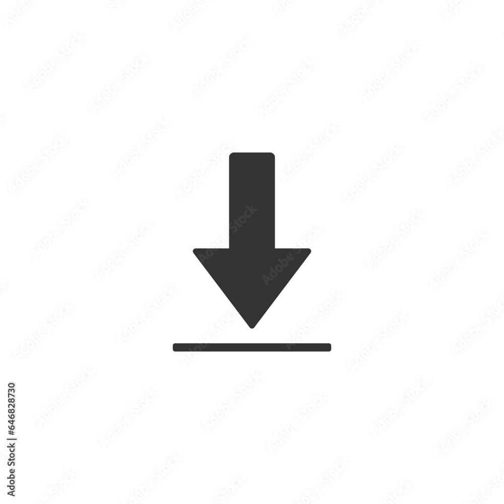 Download icon on white background. Downloading vector icon Download icon on white background. Downloading vector icon