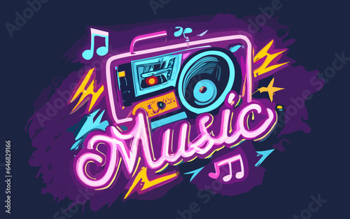 Retrowaves Logo Retrostyler Music Logotipo