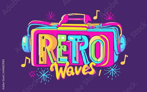 Retrowaves Logo Retrostyler Music Logotipo