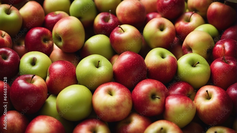 red and green apples background red and green apples background