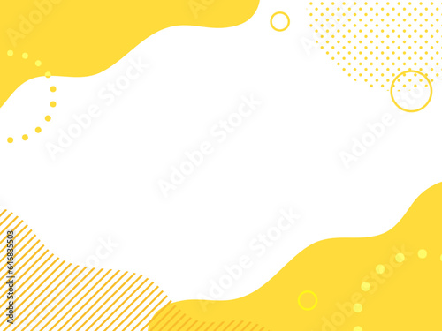 SALE　キャンペーン　ポップ 　曲線　フレーム　背景　黄色	