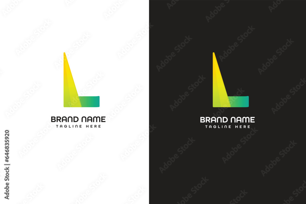 L letter modern logo L letter modern logo