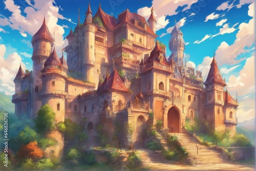 Fantasy fairytale anime castle © Crimz0n