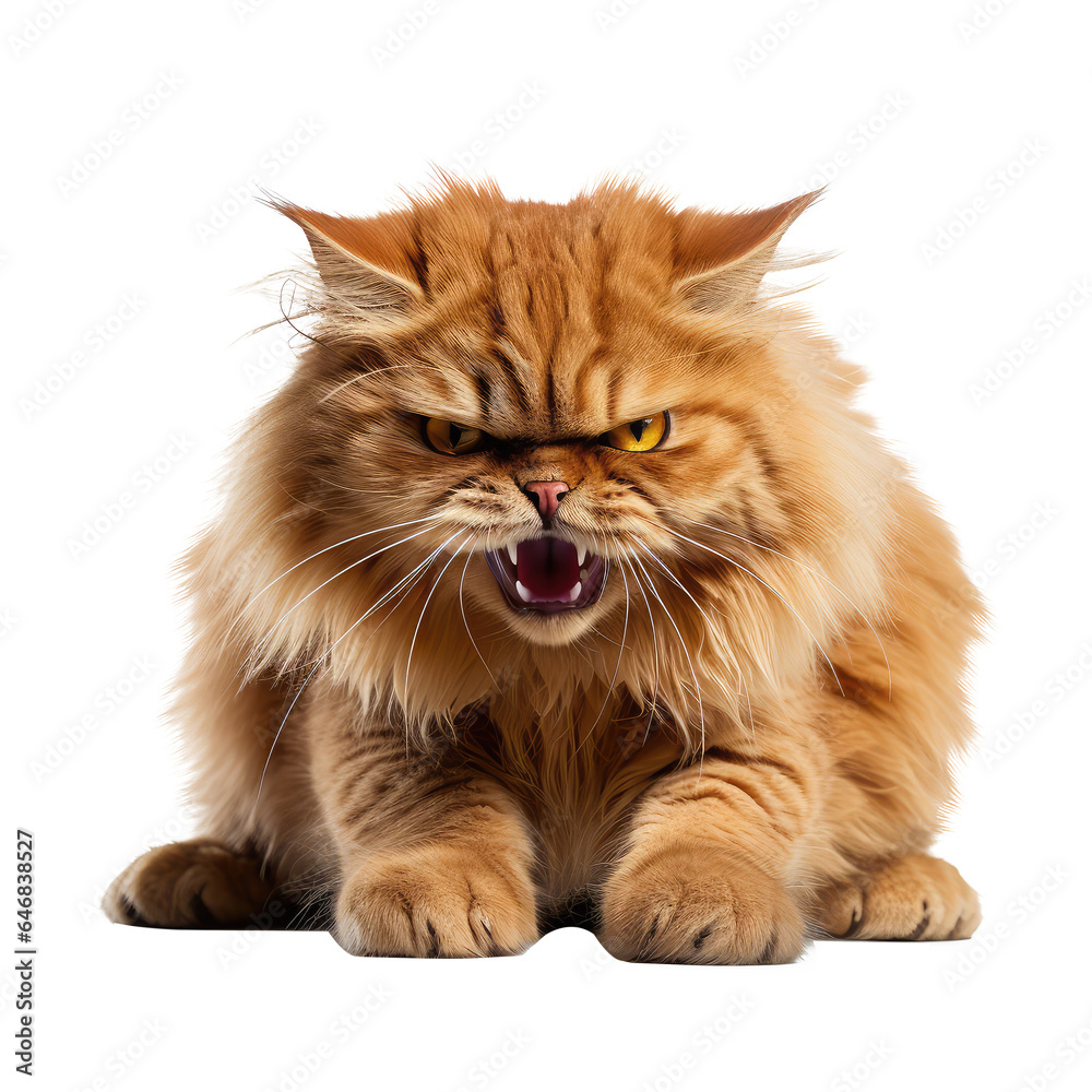 Obraz premium cat looking isolated on white