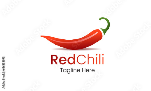 Red Chili Logo Design Template. Spice Chili.