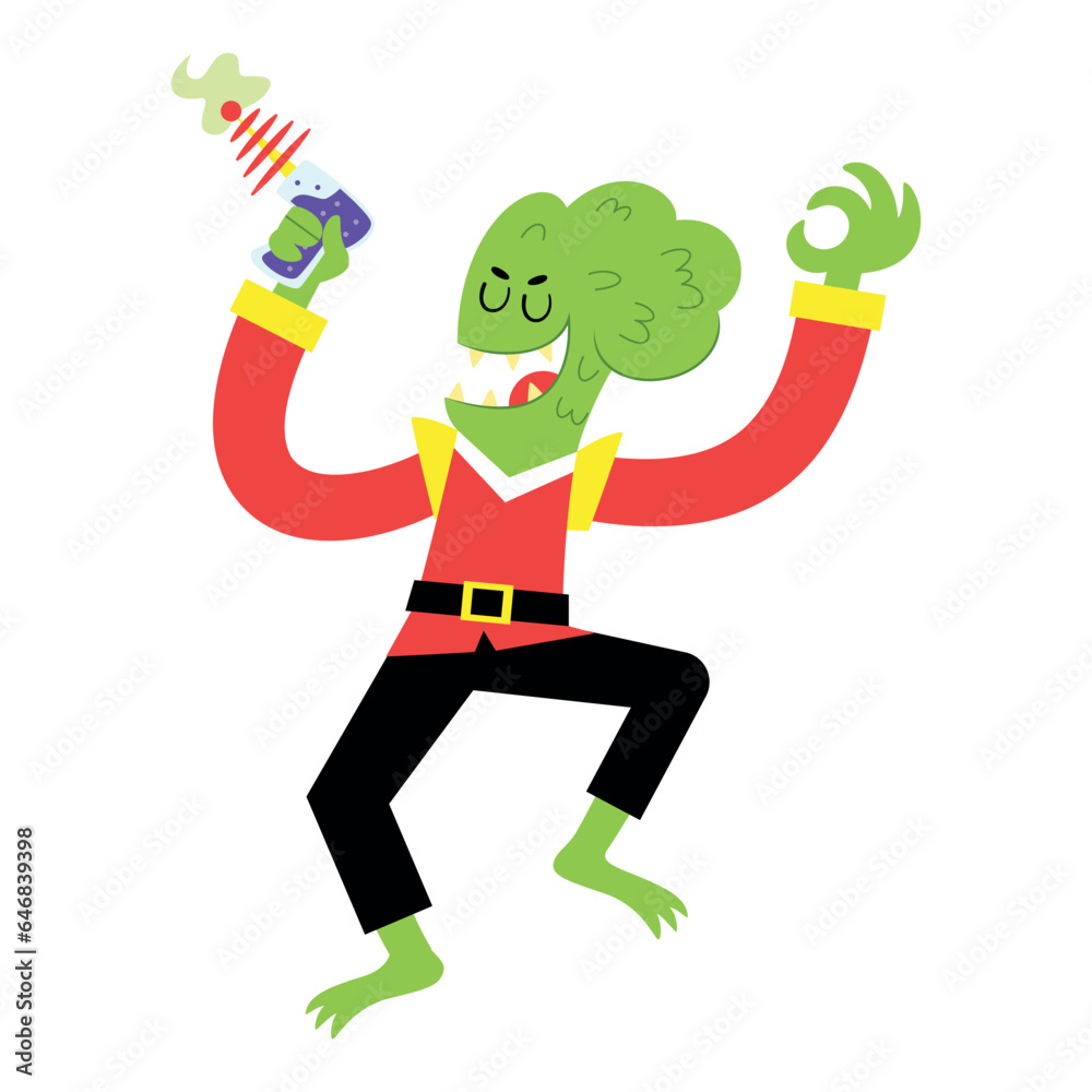 vector alien cartoon illustration isolated vector alien cartoon illustration isolated