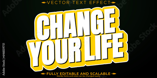 Creative text effect, editable modern and creative text style