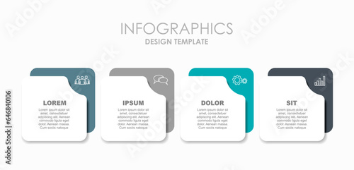 Infographic design template with place for your data. Vector illustration.