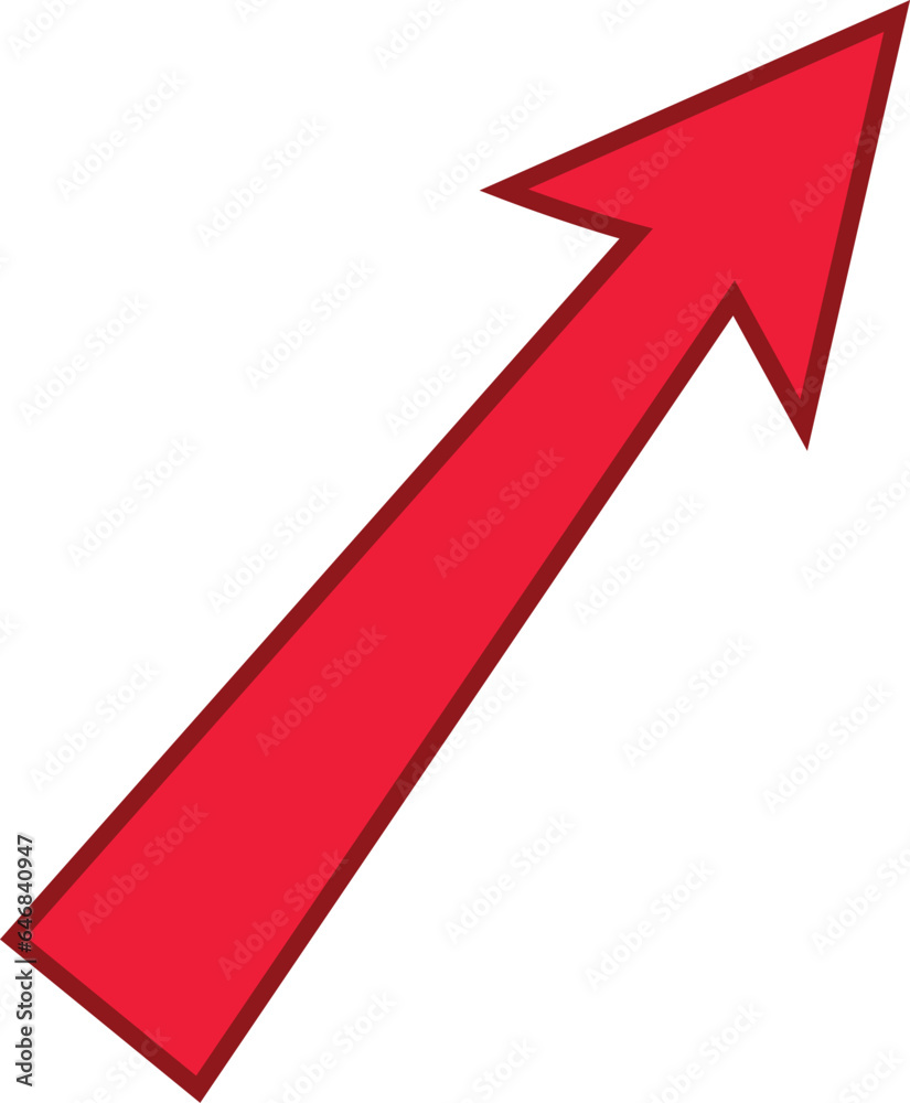 Red colored arrows outline icon, Arrow symbol isolated on white background. Best use for social media, marketing, advertisement and direction. Red colored arrows outline icon, Arrow symbol isolated on white background. Best use for social media, marketing, advertisement and direction.