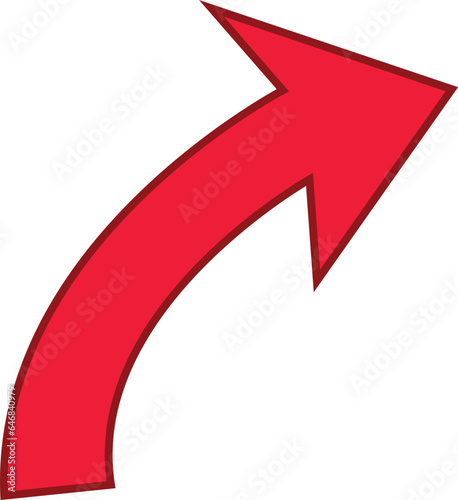 Wallpaper Mural Red colored arrows outline icon, Arrow symbol isolated on white background. Best use for social media, marketing, advertisement and direction. Torontodigital.ca