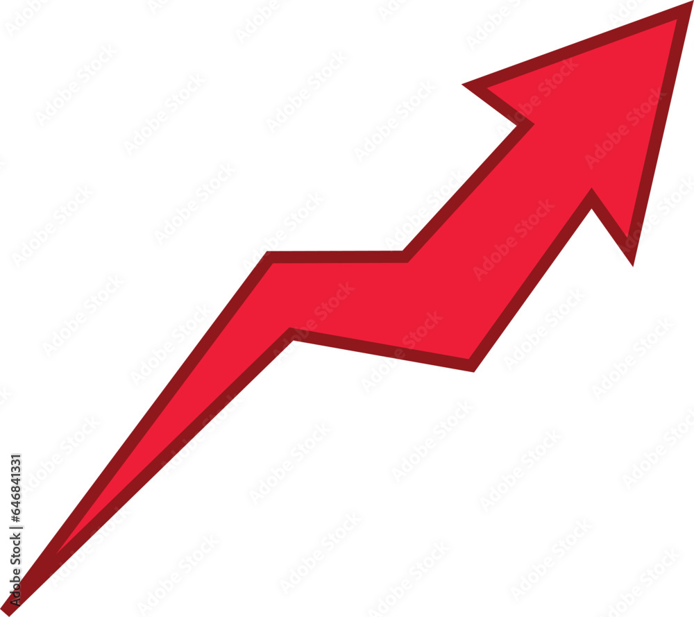Red colored arrows outline icon, Arrow symbol isolated on white background. Best use for social media, marketing, advertisement and direction. Red colored arrows outline icon, Arrow symbol isolated on white background. Best use for social media, marketing, advertisement and direction.