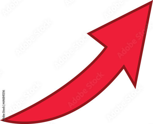 Free Download Red colored arrows outline icon, Arrow symbol isolated on white background. Best use for social media, marketing, advertisement and direction. - GFXLoad