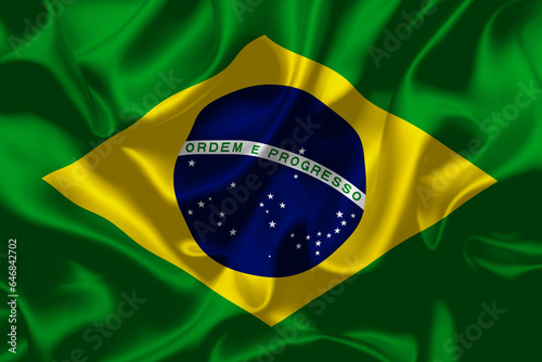 Brazil national country flag background texture National day or Independence day design for celebration illustrations