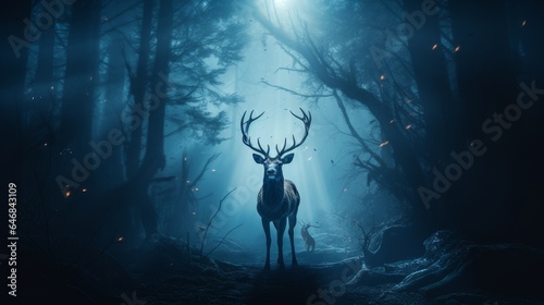 deer at night © Aliaksei