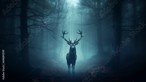 deer at night © Aliaksei