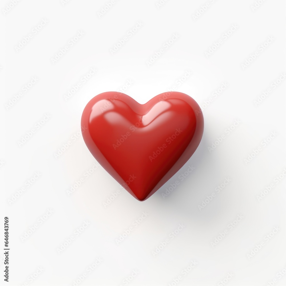 Heart mascot for a company 3D logo. Generative AI