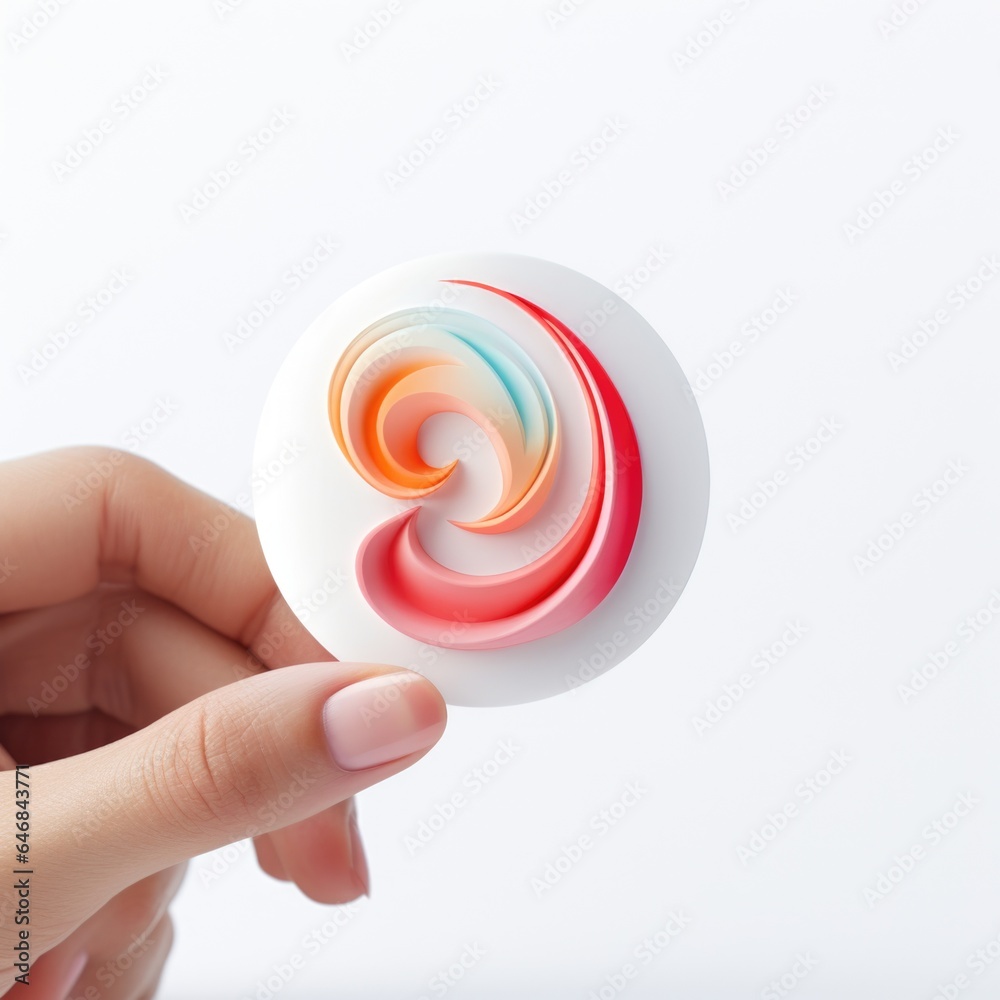Sound mascot for a company 3D logo. Generative AI Sound mascot for a company 3D logo. Generative AI