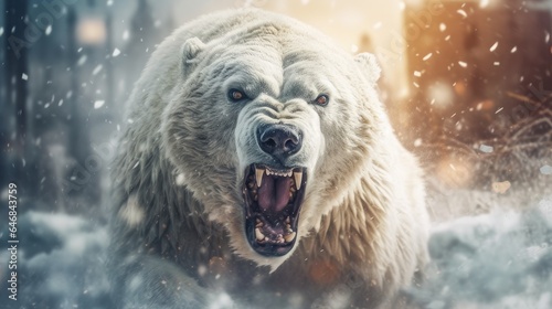 polar bear attacks photo