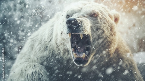 polar bear attacks photo