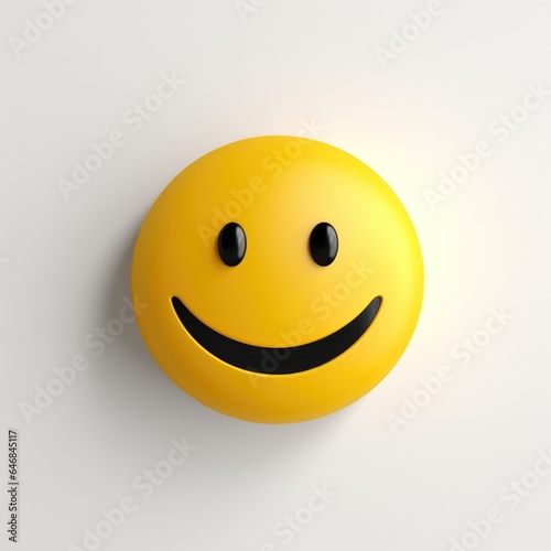 Smiley Face mascot for a company 3D logo. Generative AI