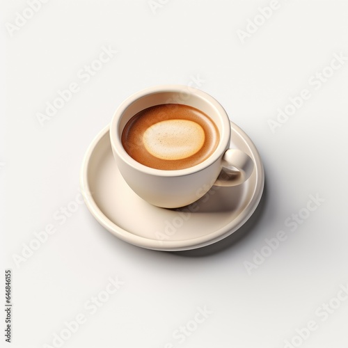 Coffee Cup mascot for a company 3D logo. Generative AI
